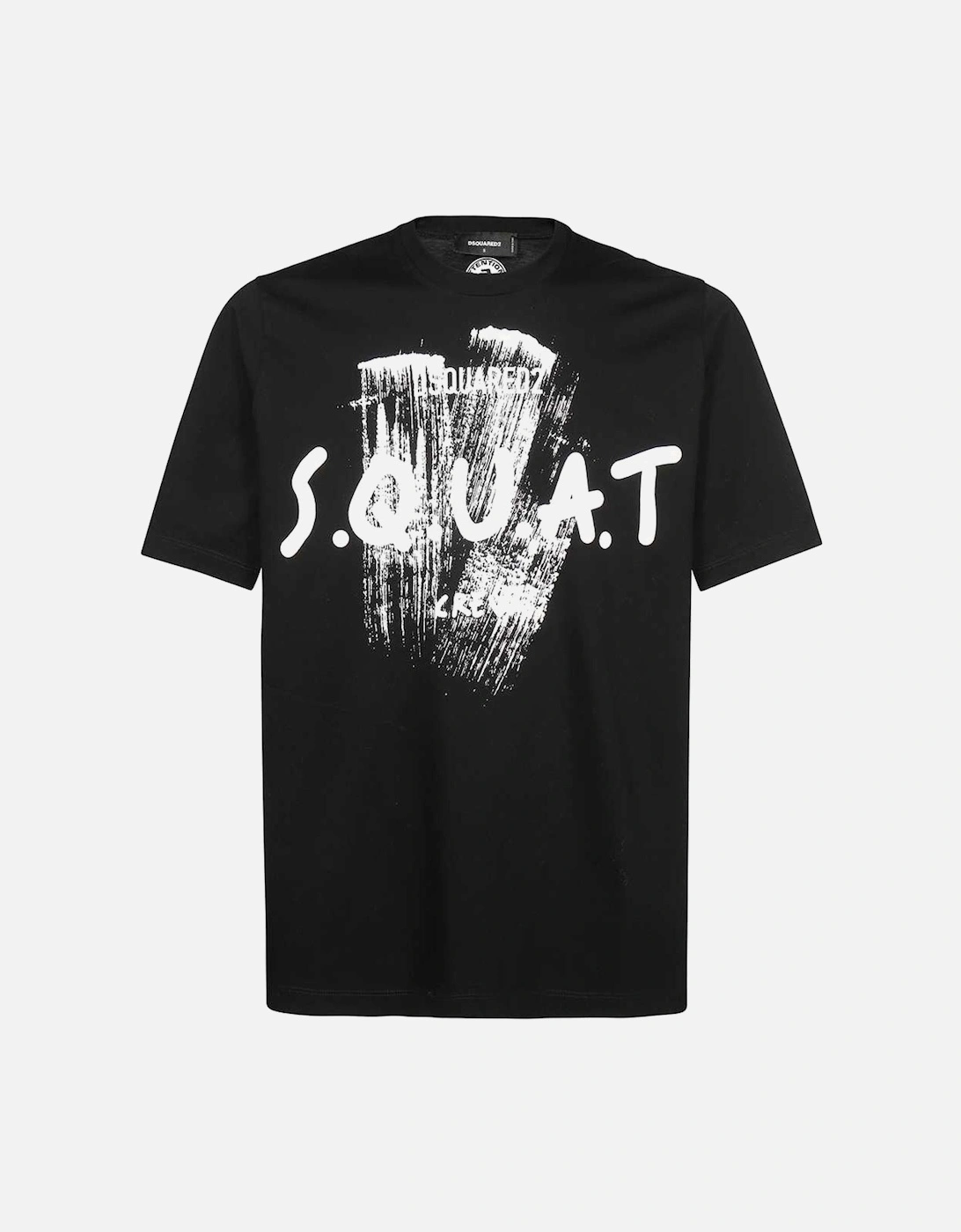 Men's Graphic Paint "S.Q.U.A.T" T-Shirt Black, 2 of 1