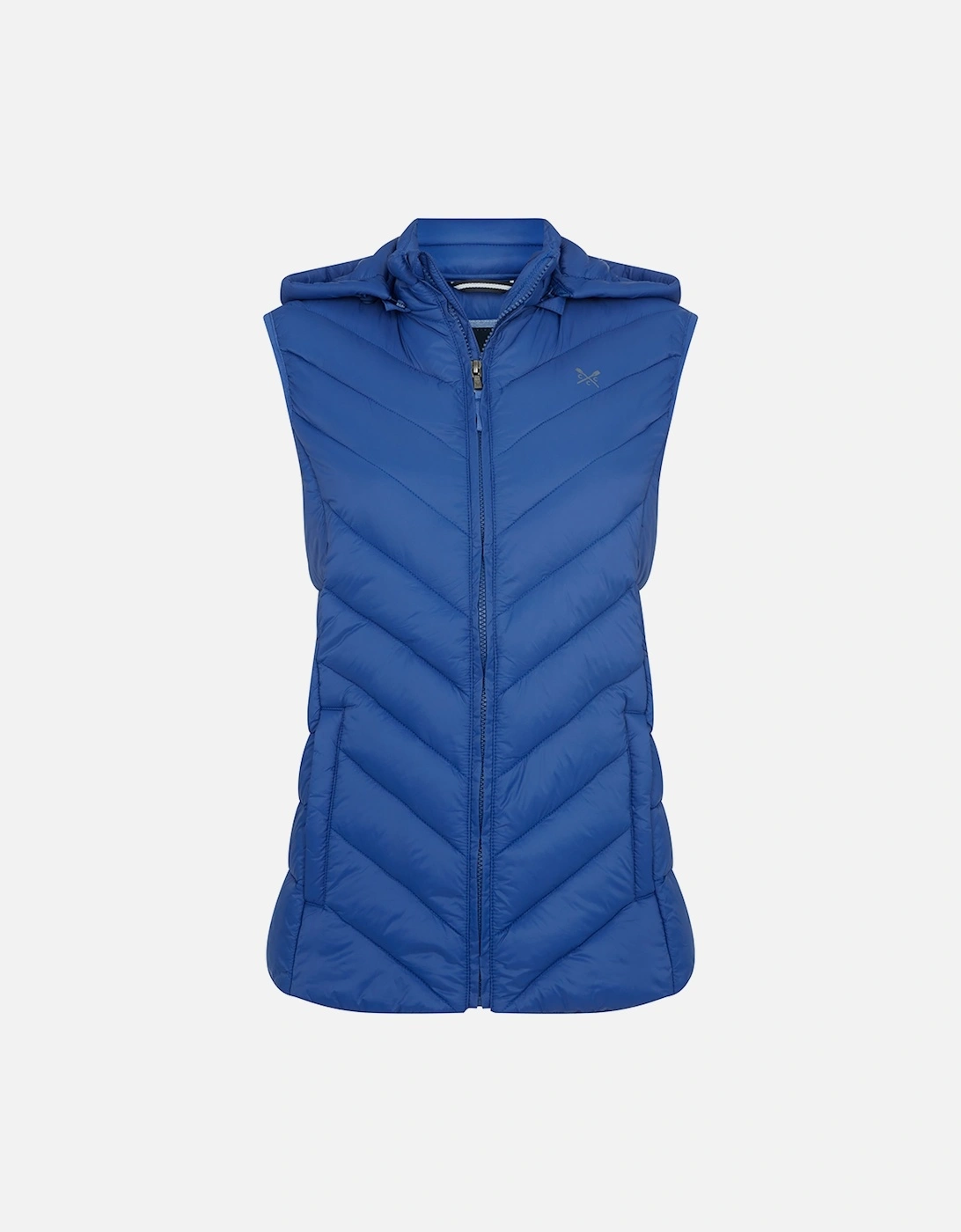 Womens Lightweight Padded Hooded Gilet, 2 of 1