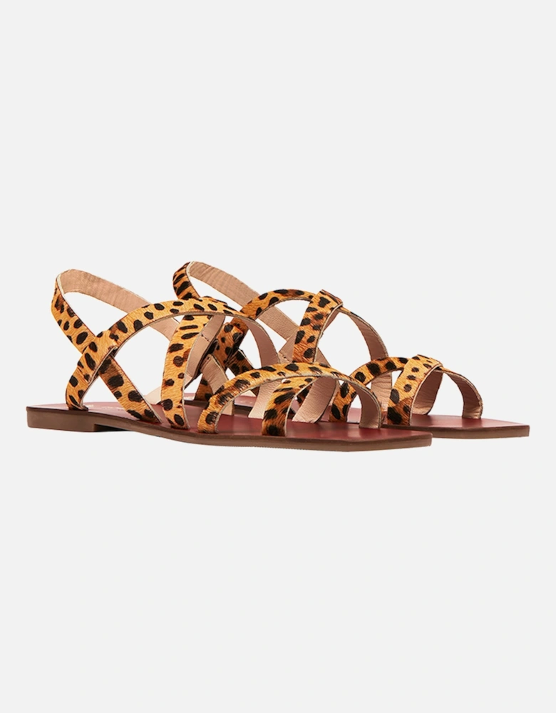 Womens Roselle Luxe Leather Strappy Sandals
