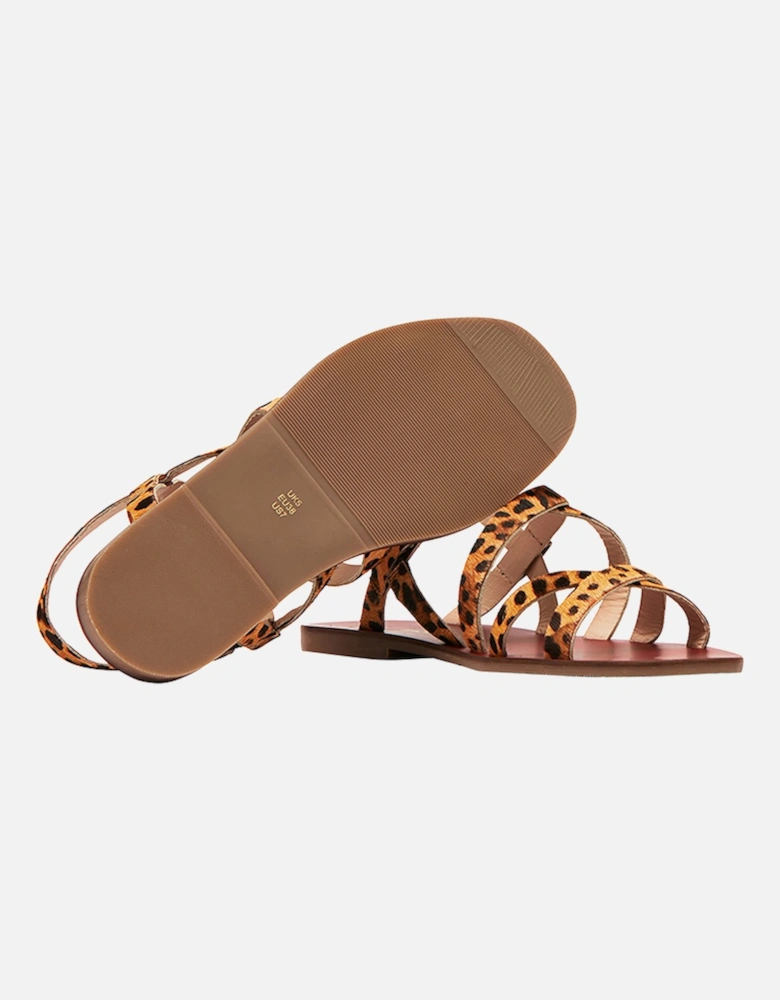 Womens Roselle Luxe Leather Strappy Sandals