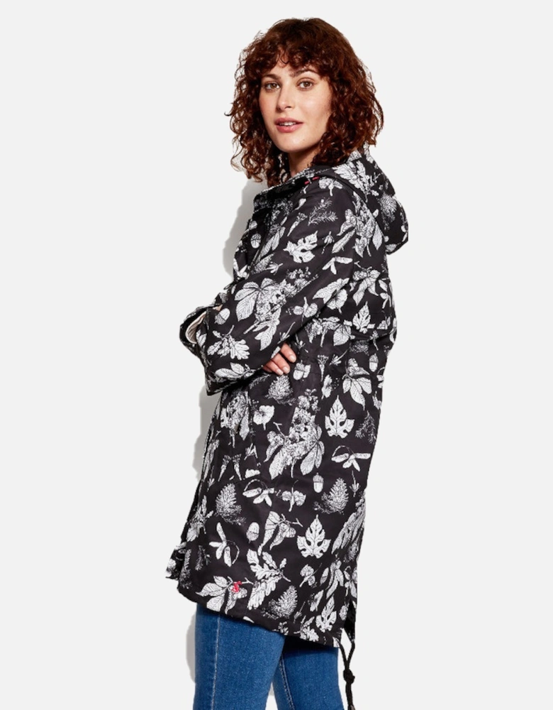 Womens Ladies Z Raine Printed Mid Length Waterproof Rain Jacket