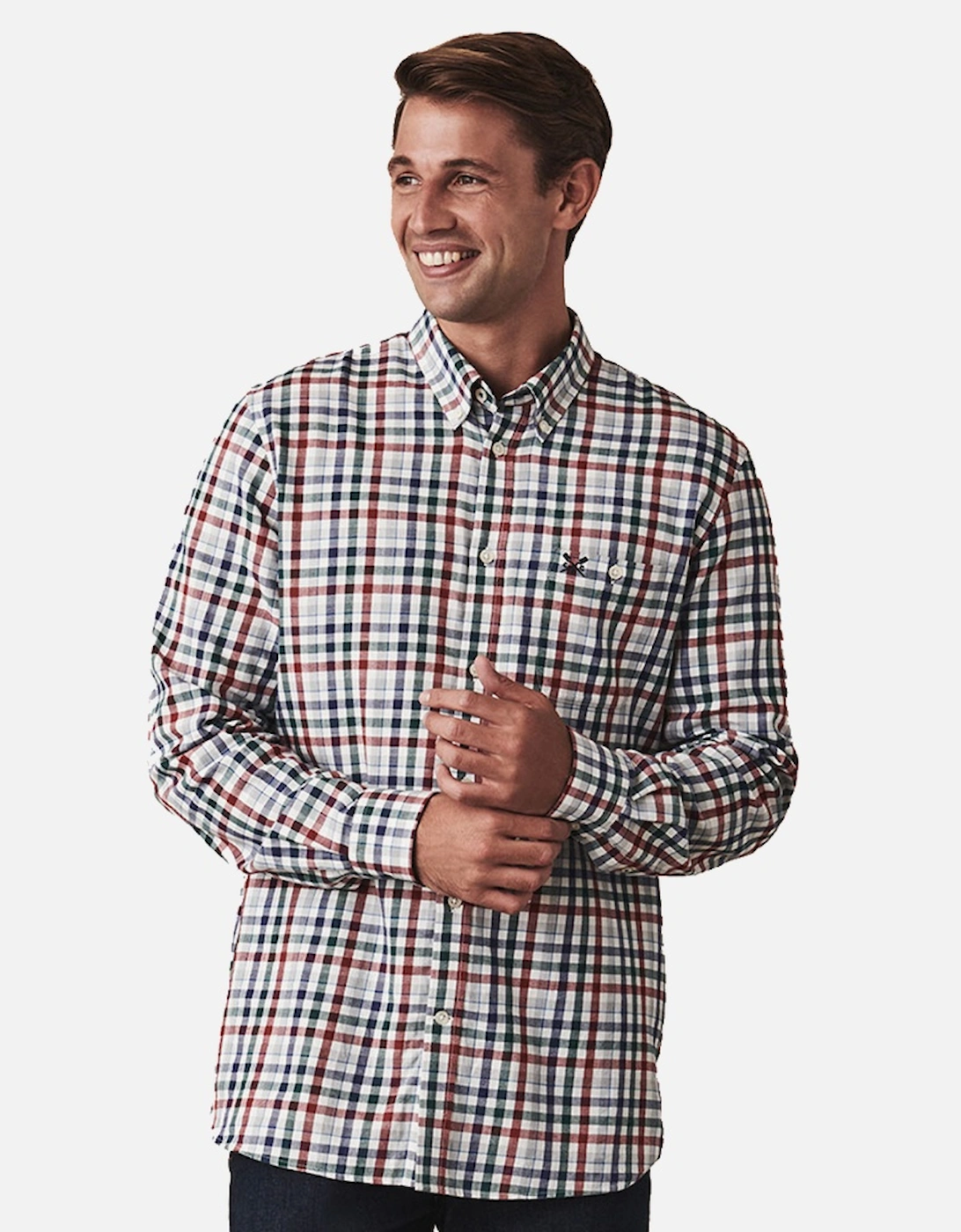 Mens Long Sleeve Classic Check Flannel Shirt, 6 of 5