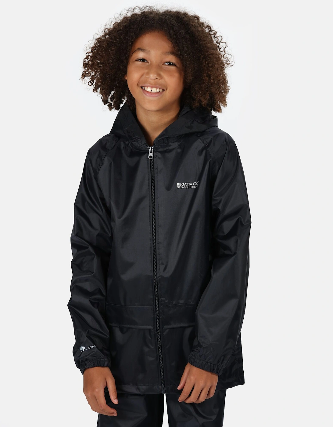 Regatta Girls Black 'S Great Outdoors Childrens/ Stormbreak Waterproof Jacket  9 Years/10 Years Size 9-10 Years Kids