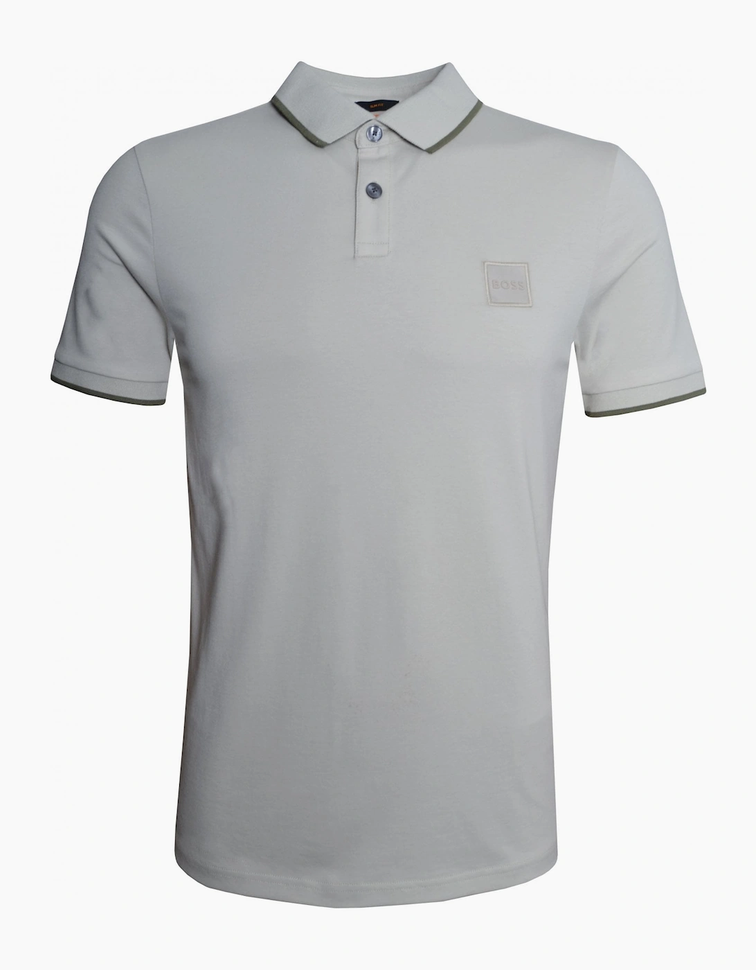 Hugo Boss Men's Cream Light Beige Passertip Polo Shirt - Size: 46