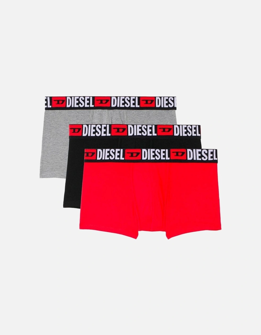 Mens 3 pack Boxer Shorts Red/Black/Grey E5326, 3 of 2