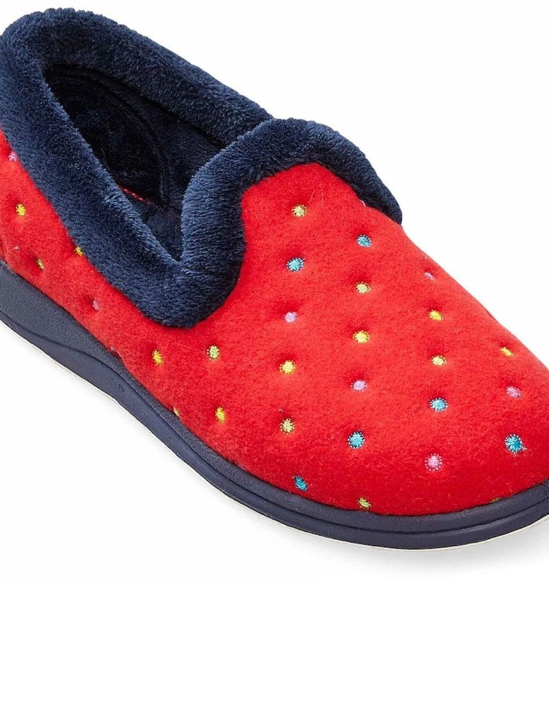 Repose Womens Fully Lined Slippers, 6 of 5