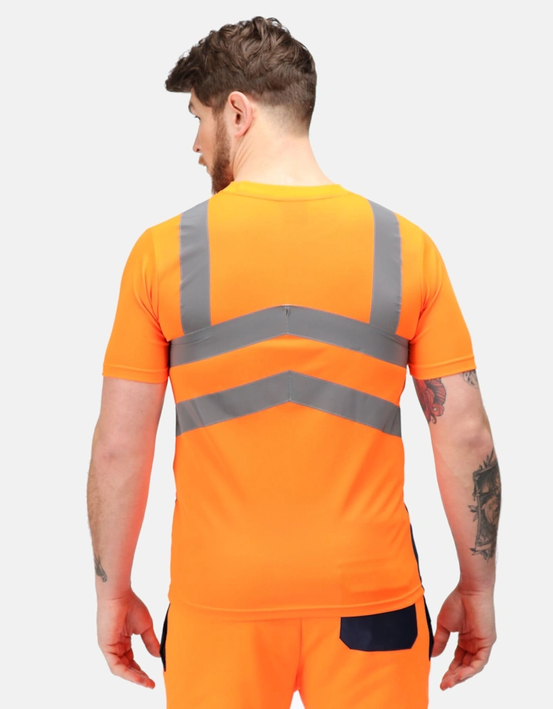 Mens Pro High-Vis Short-Sleeved T-Shirt