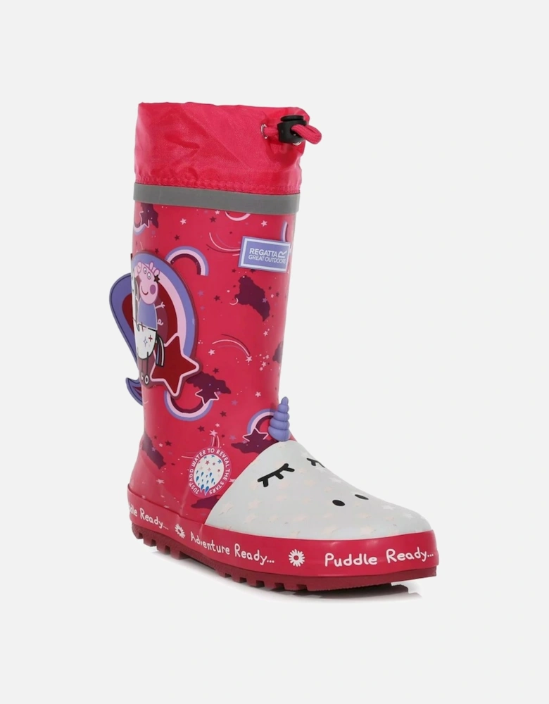 Childrens/Kids Unicorn Peppa Pig Wellington Boots