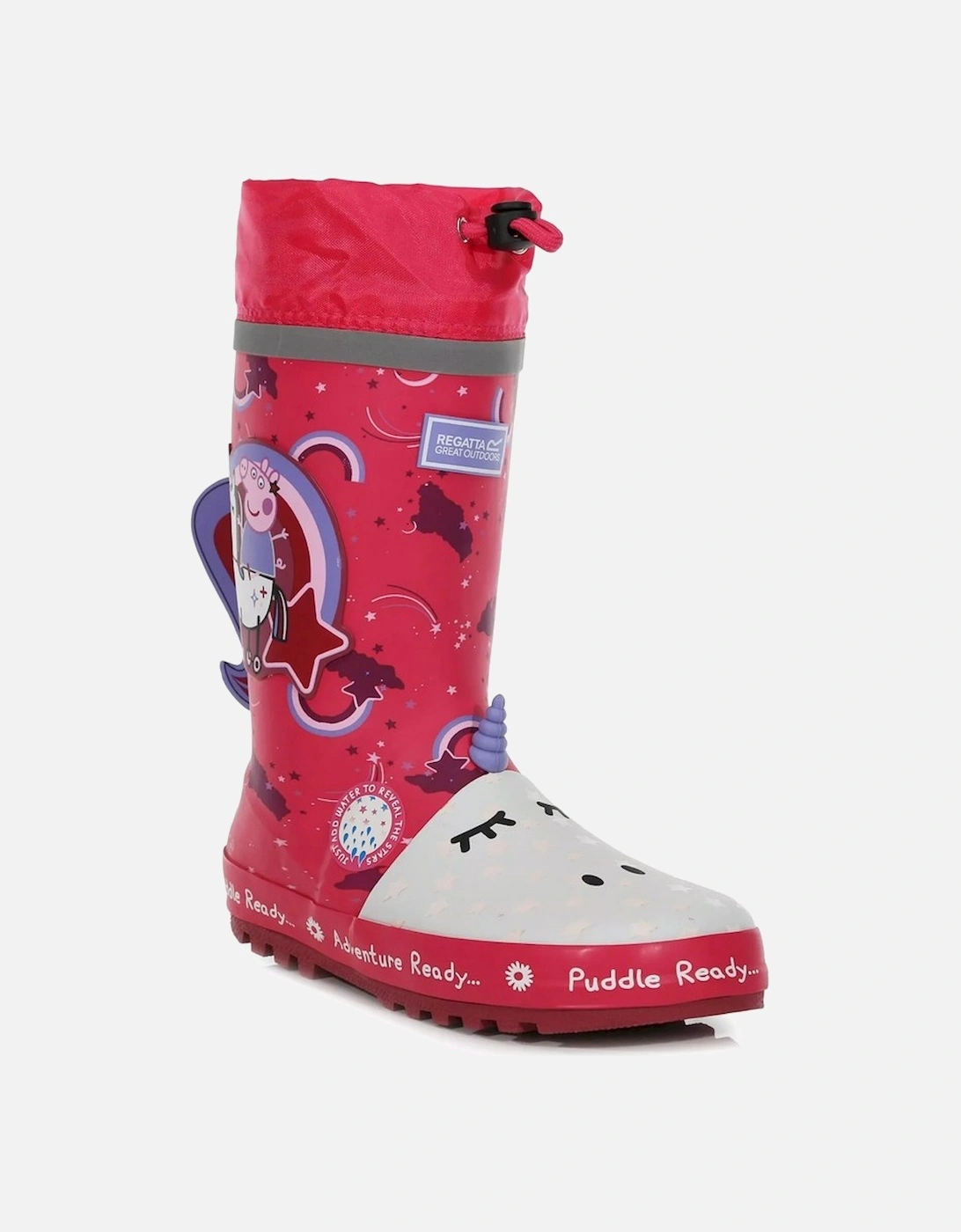 Childrens/Kids Unicorn Peppa Pig Wellington Boots, 6 of 5