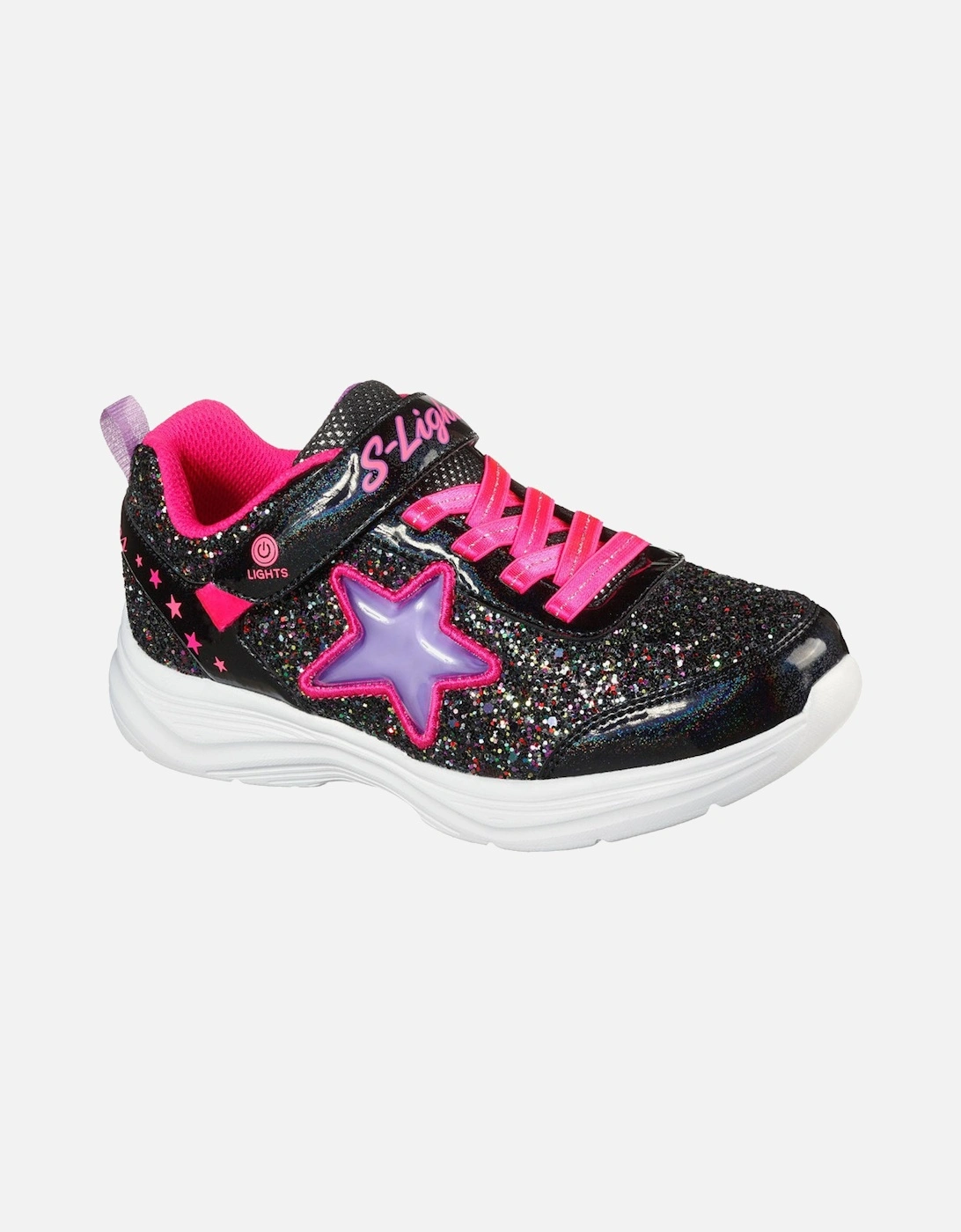 Girls S Lights Glimmer Kicks Starlet Shine Shoes, 2 of 1