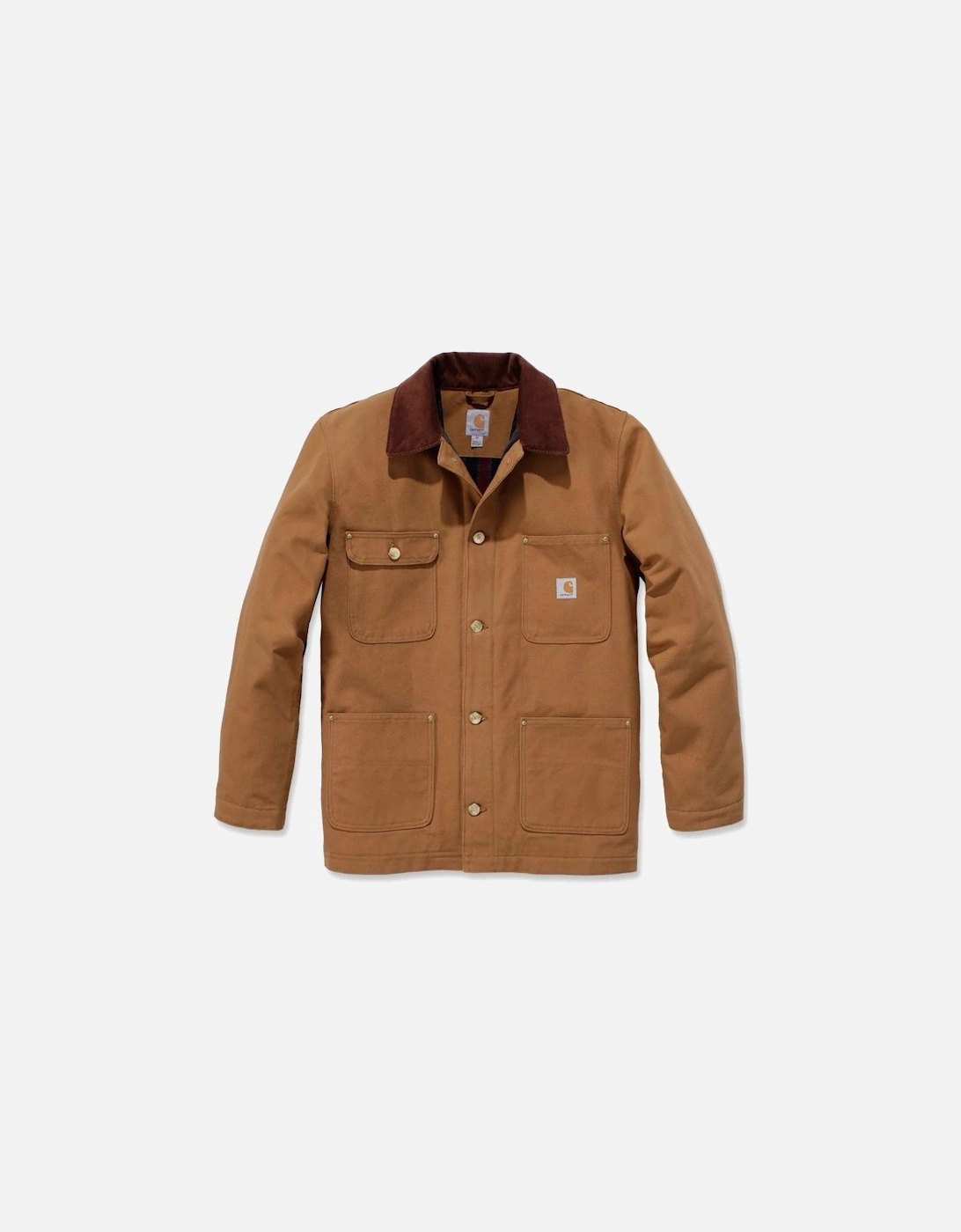 Carhartt Mens Firm Duck Chore Cotton Work Jacket Coat, 5 of 4