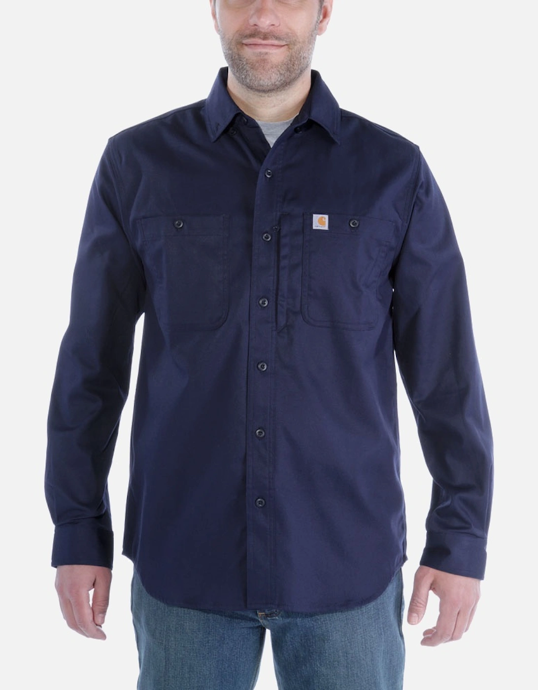 Carhartt Mens Rugged Prof Long Sleeve Button Work Shirt, 5 of 4