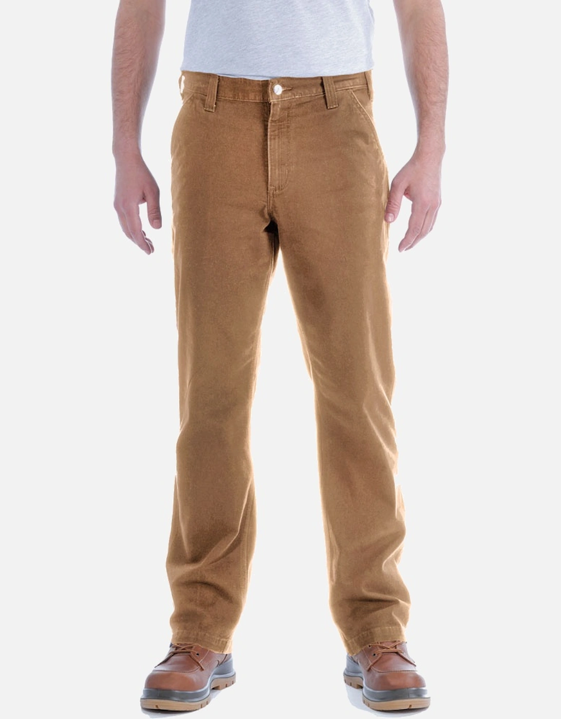 Carhartt Mens Stretch Duck Dungaree Rugged Chino Trousers, 4 of 3