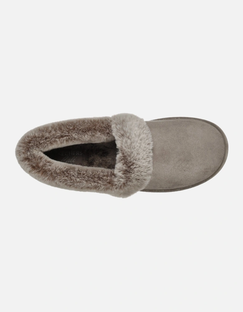 Womens Cozy Campfire-Team Toasty Fur Lined Slippers