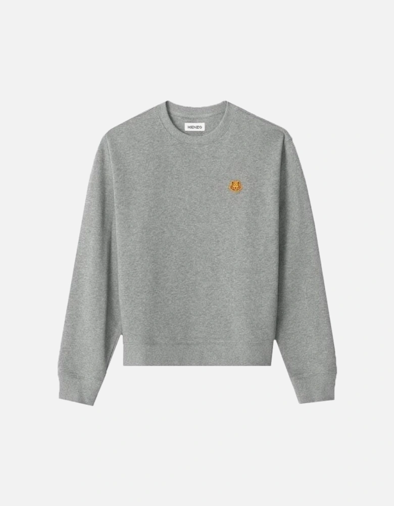 Men's Small Tiger Crest Sweater Grey