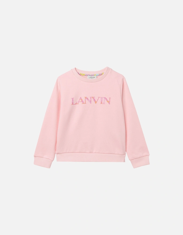 Girls Logo Sweatshirt Pink