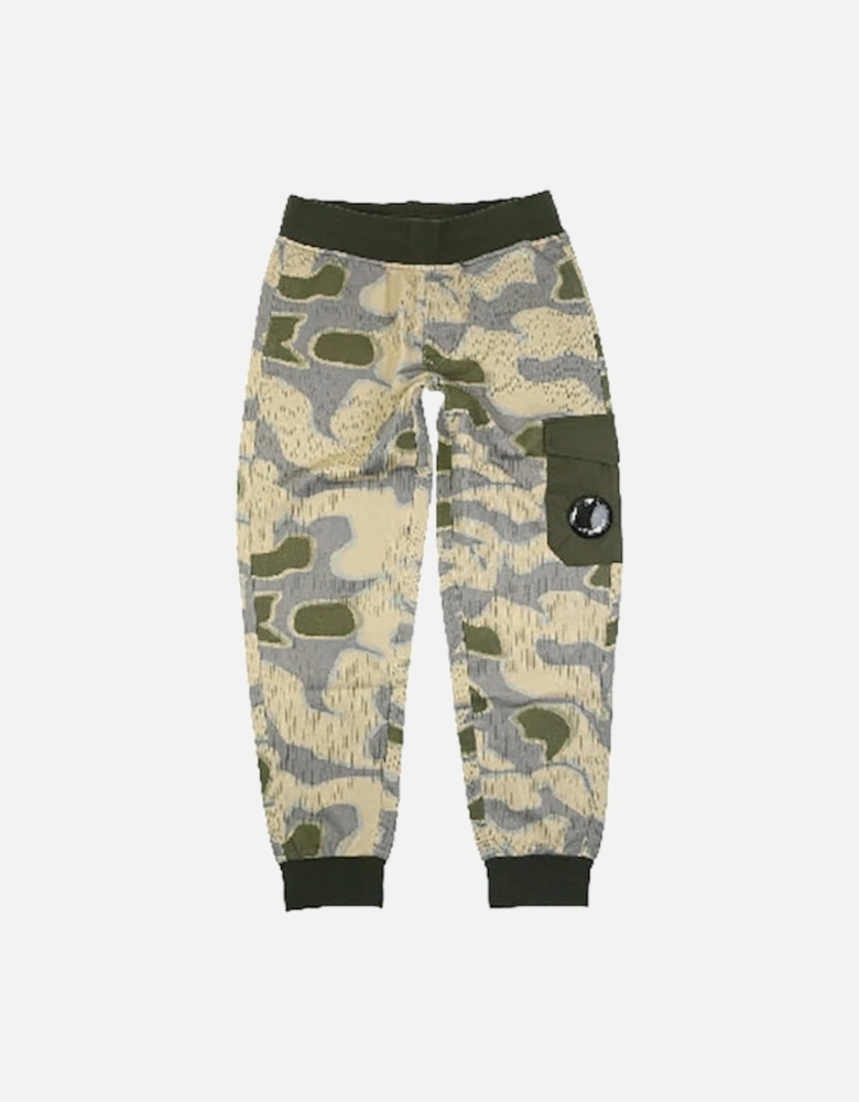 C.P Company Boys Lens Camo Joggers Khaki