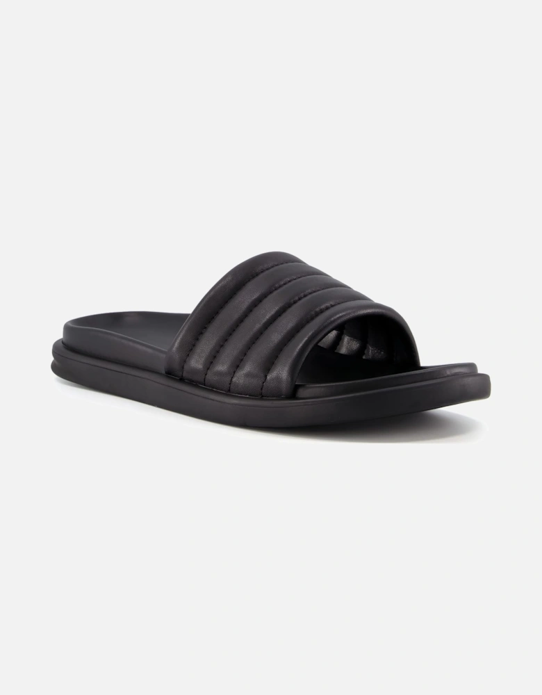 Dune Mens Image - Quilted Leather Sliders
