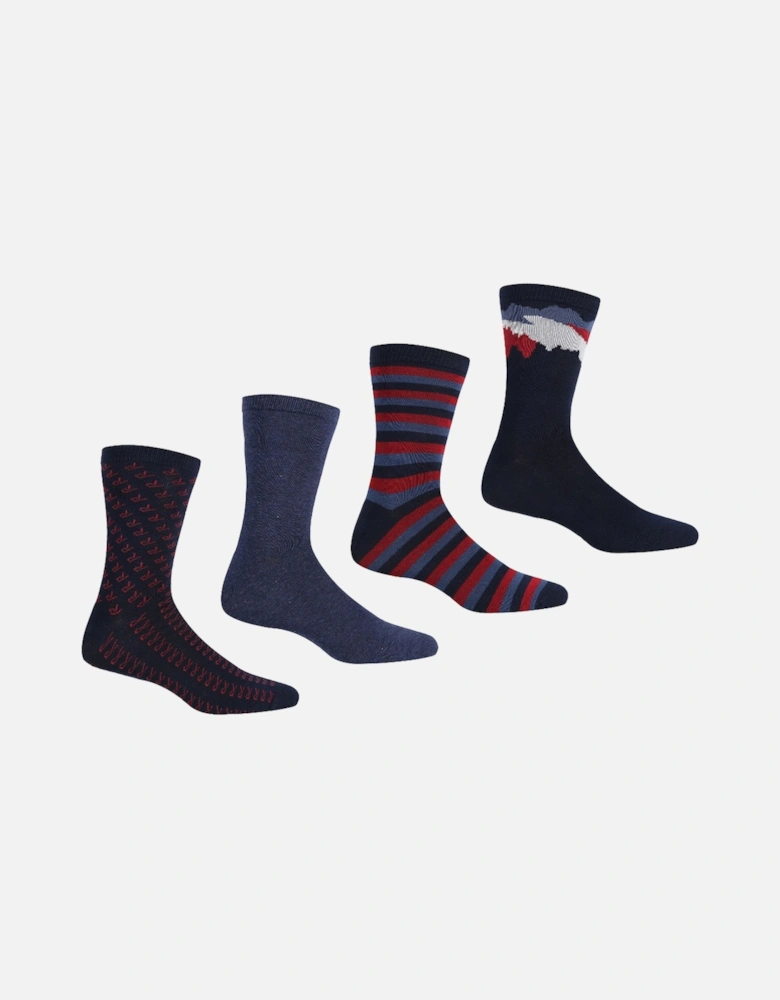 Mens 4 Pack Lifestyle Casual Socks