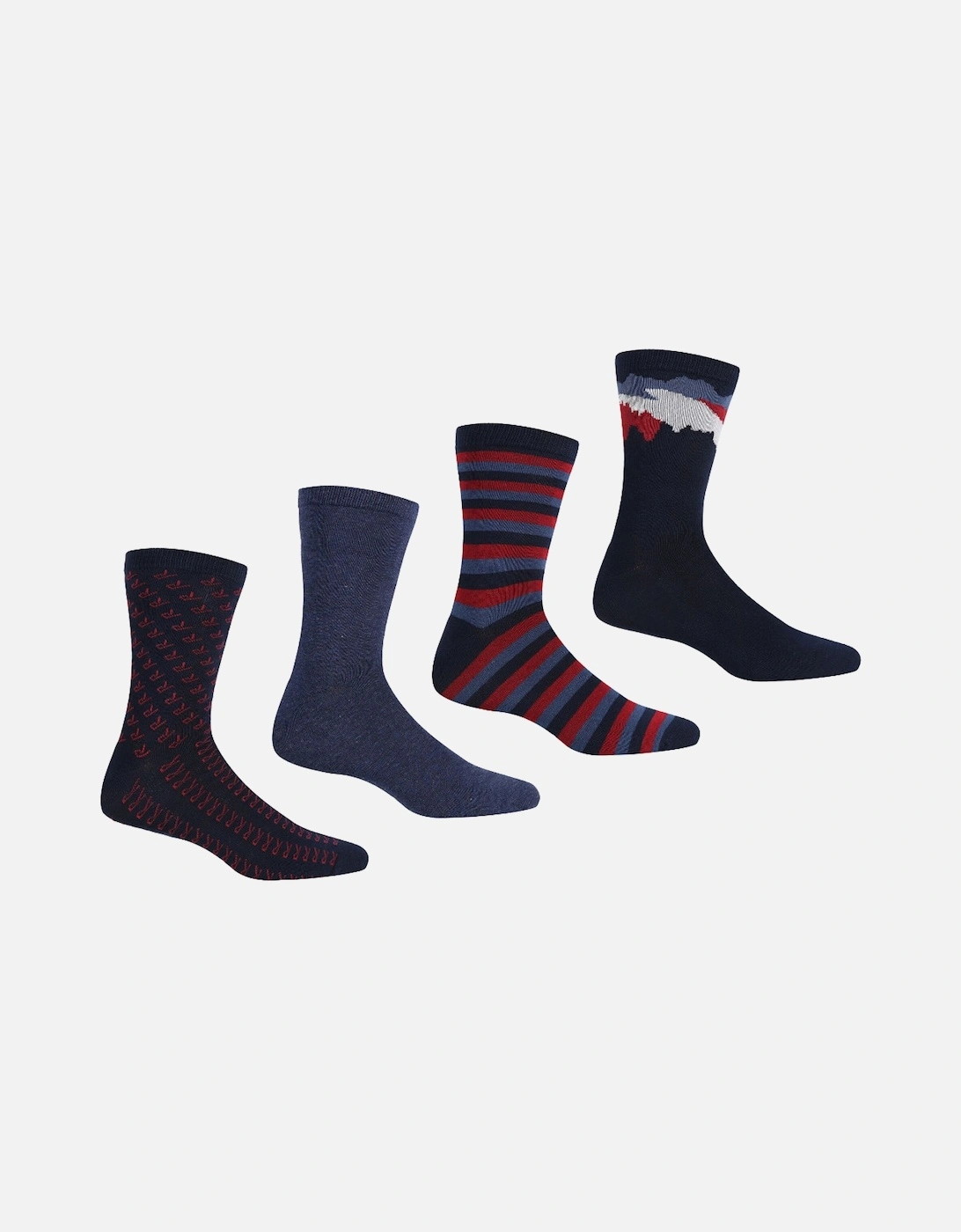 Mens 4 Pack Lifestyle Casual Socks, 2 of 1