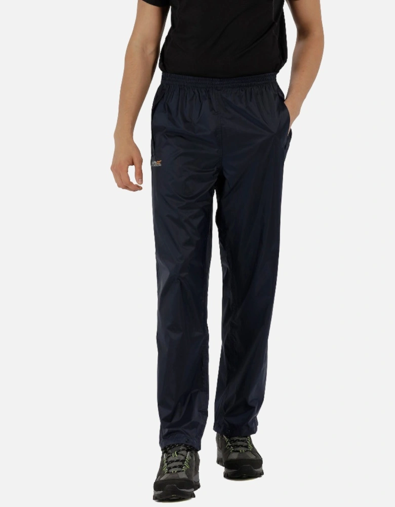 Mens Pack It Waterproof Overtrousers Navy