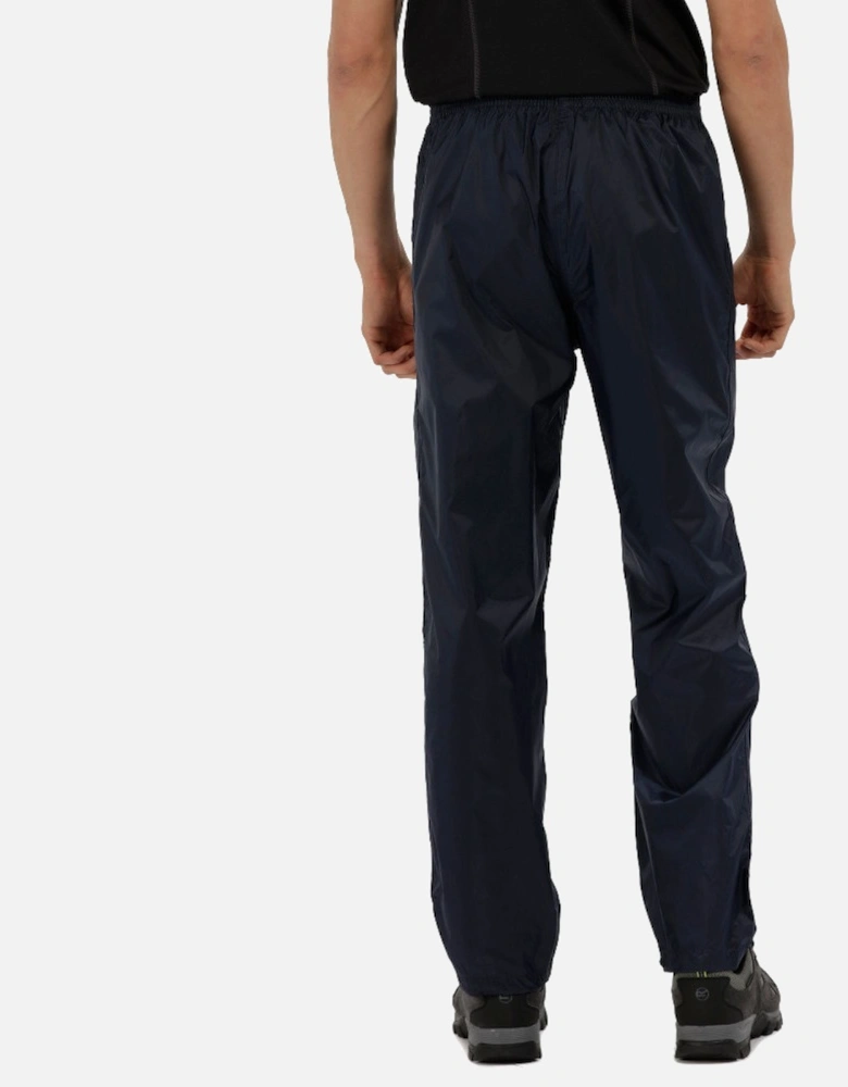 Mens Pack It Waterproof Overtrousers Navy