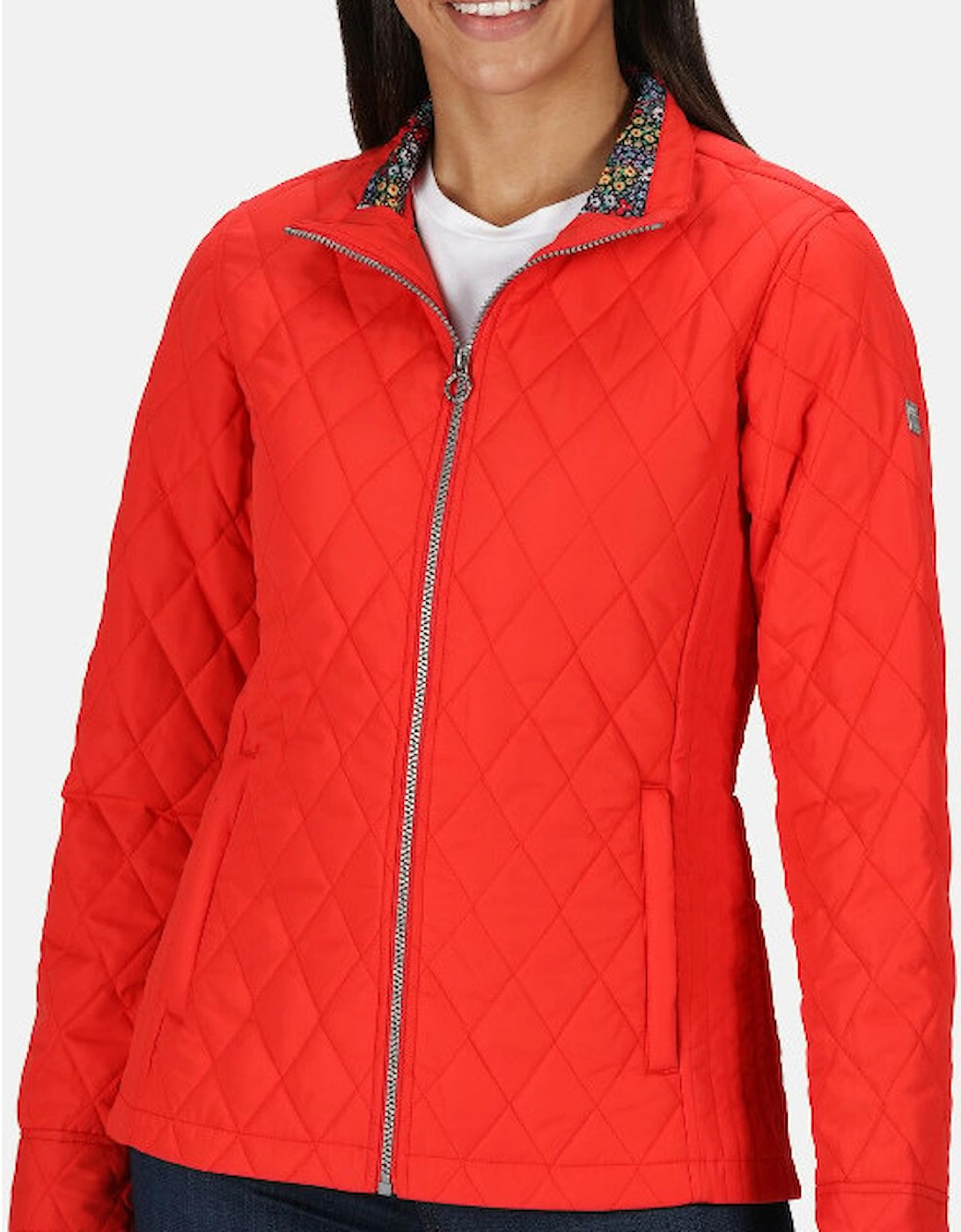 Womens Charna Insulated Quilted Casual Coat Jacket, 5 of 4