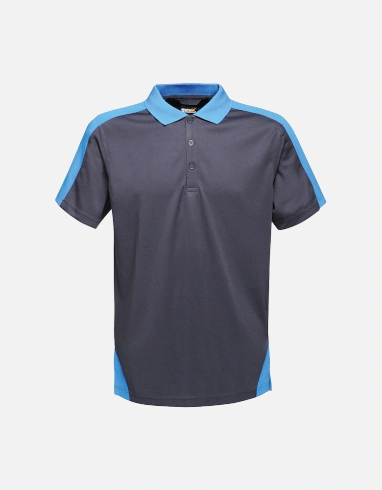 Mens Contrast Coolweave Quick Dry Work Polo Shirt
