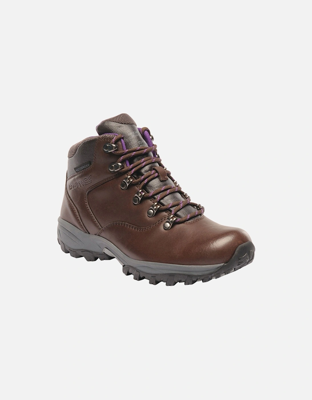 Womens Ladies Lady Bainsford Waterproof Leather Walking Boots, 2 of 1