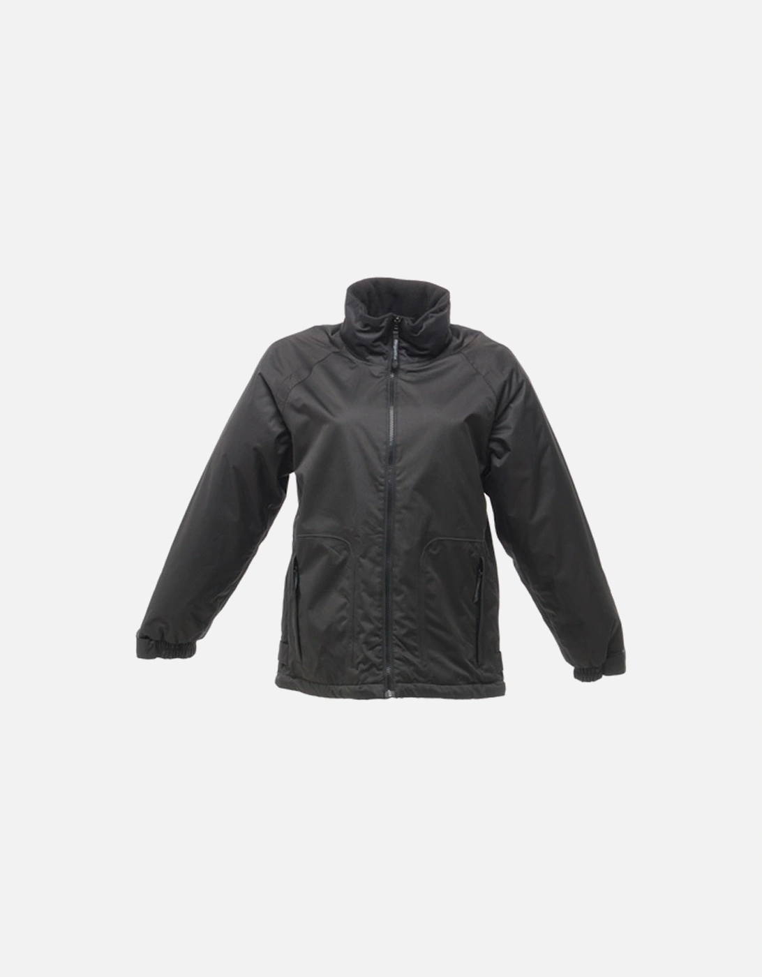 Womens Hudson Waterproof Fleece-Lined Jacket Black, 2 of 1