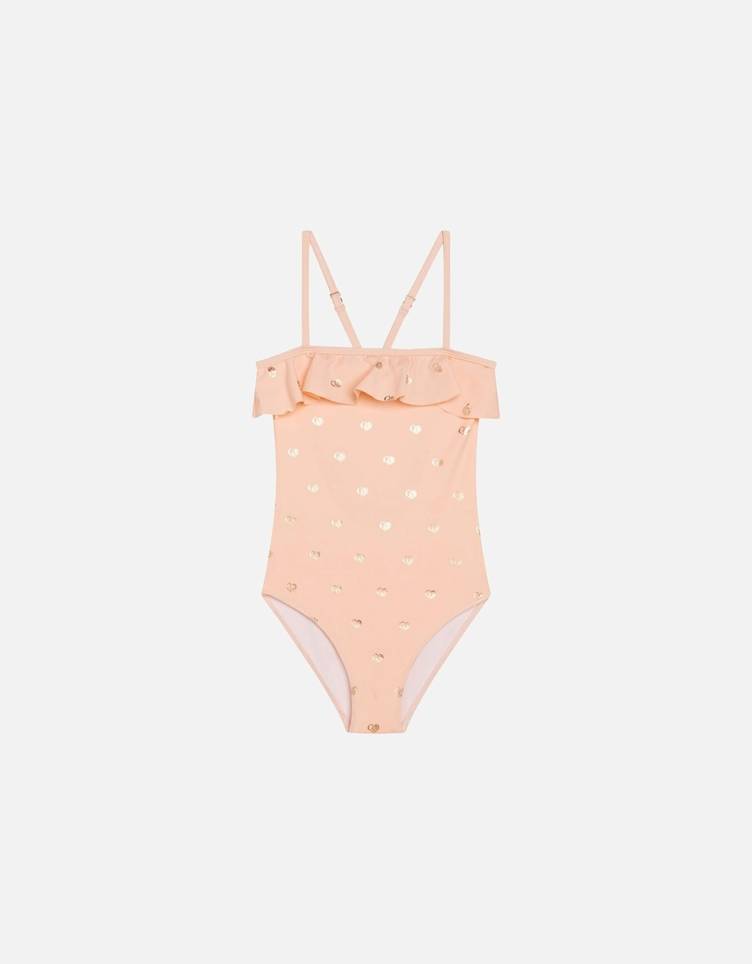 Girls Pink & Gold Swimsuit, 4 of 3