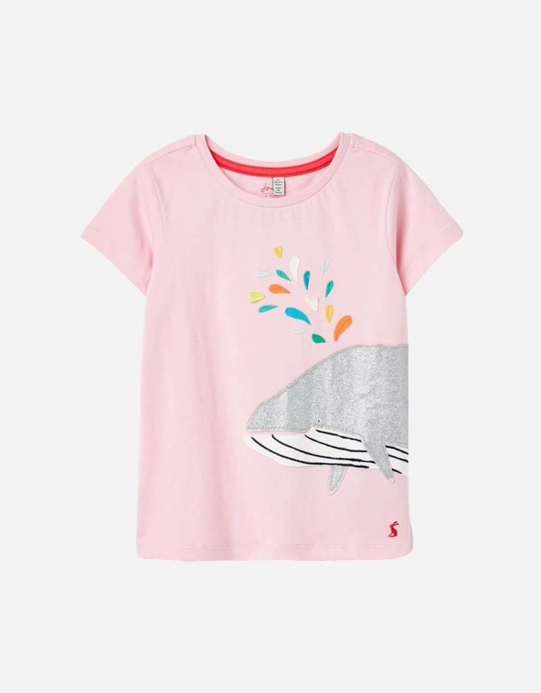 Girls Astra Short Sleeve Crew Neck Artwork T Shirt