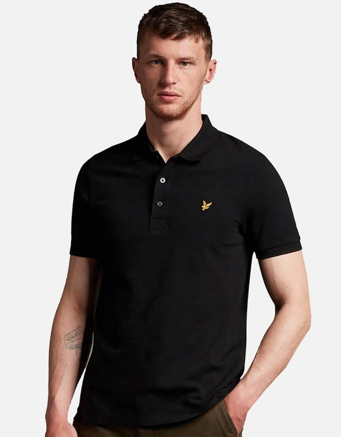 Lyle & Scott Mens Plain Organic Cotton Polo Shirt, 5 of 4