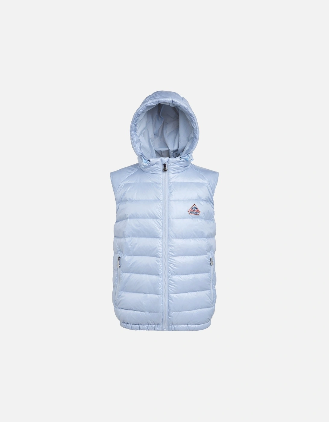 Unisex Kids Cheslin Down Hooded Gilet Blue, 2 of 1