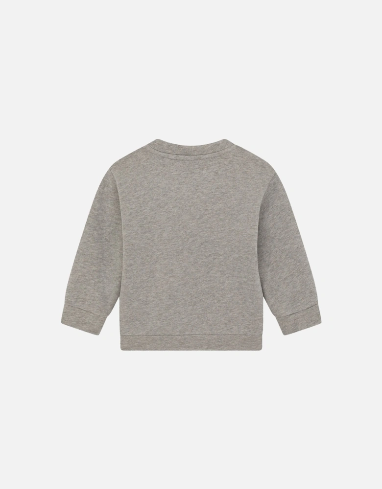 Baby Boys Animalier Leopard Sweater Grey