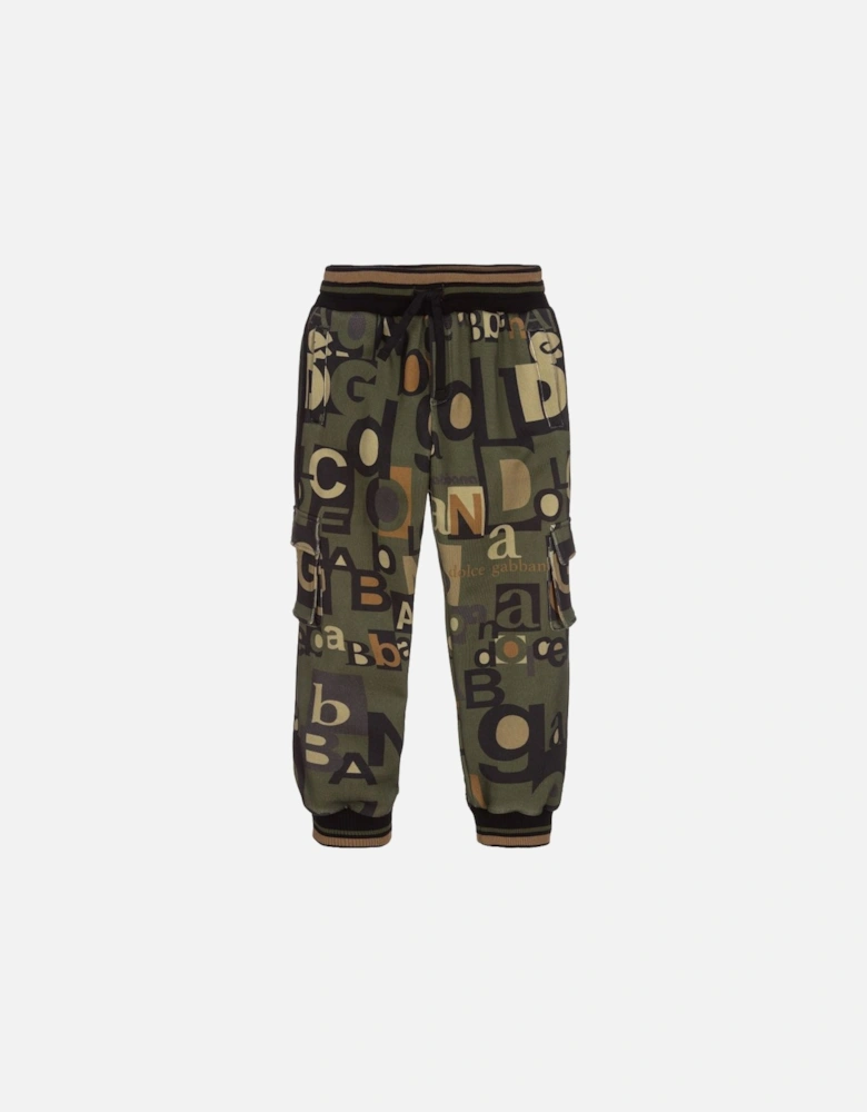 Boys Cotton Joggers Green