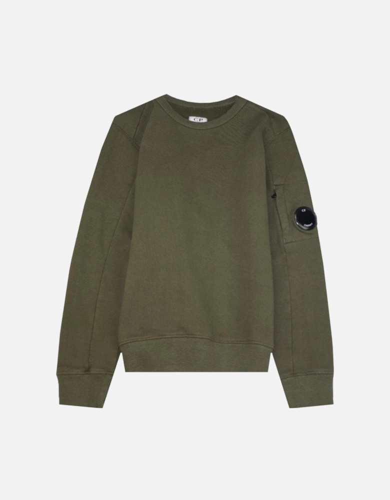 C.P Company Boys Fleece Sweater Khaki Green