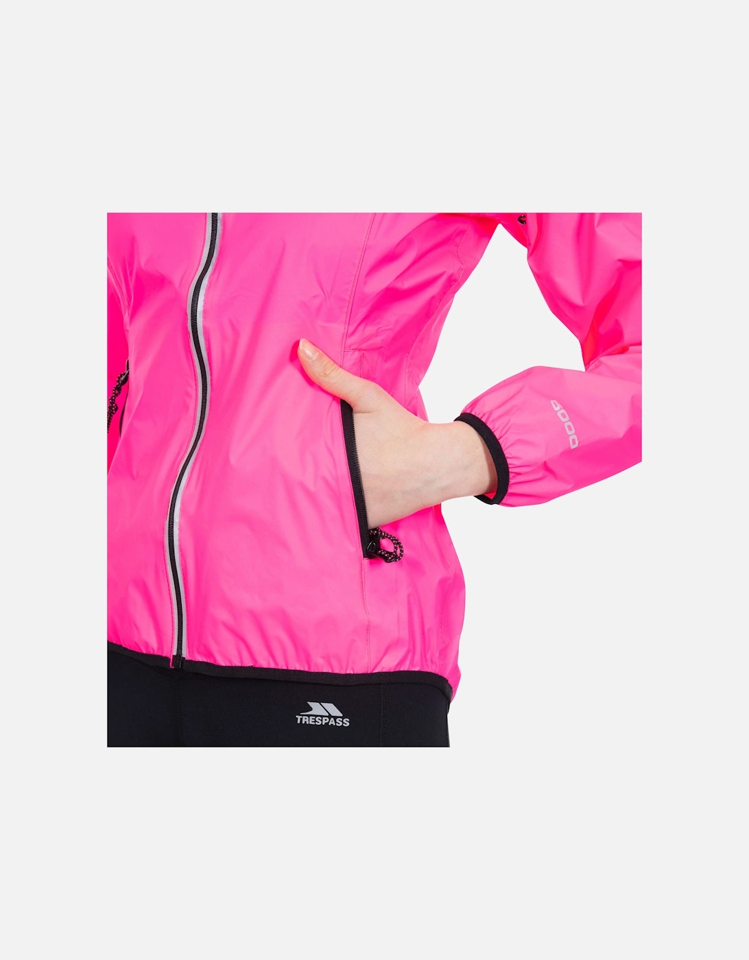 Womens/Ladies Beaming Packaway Hi-Vis Jacket