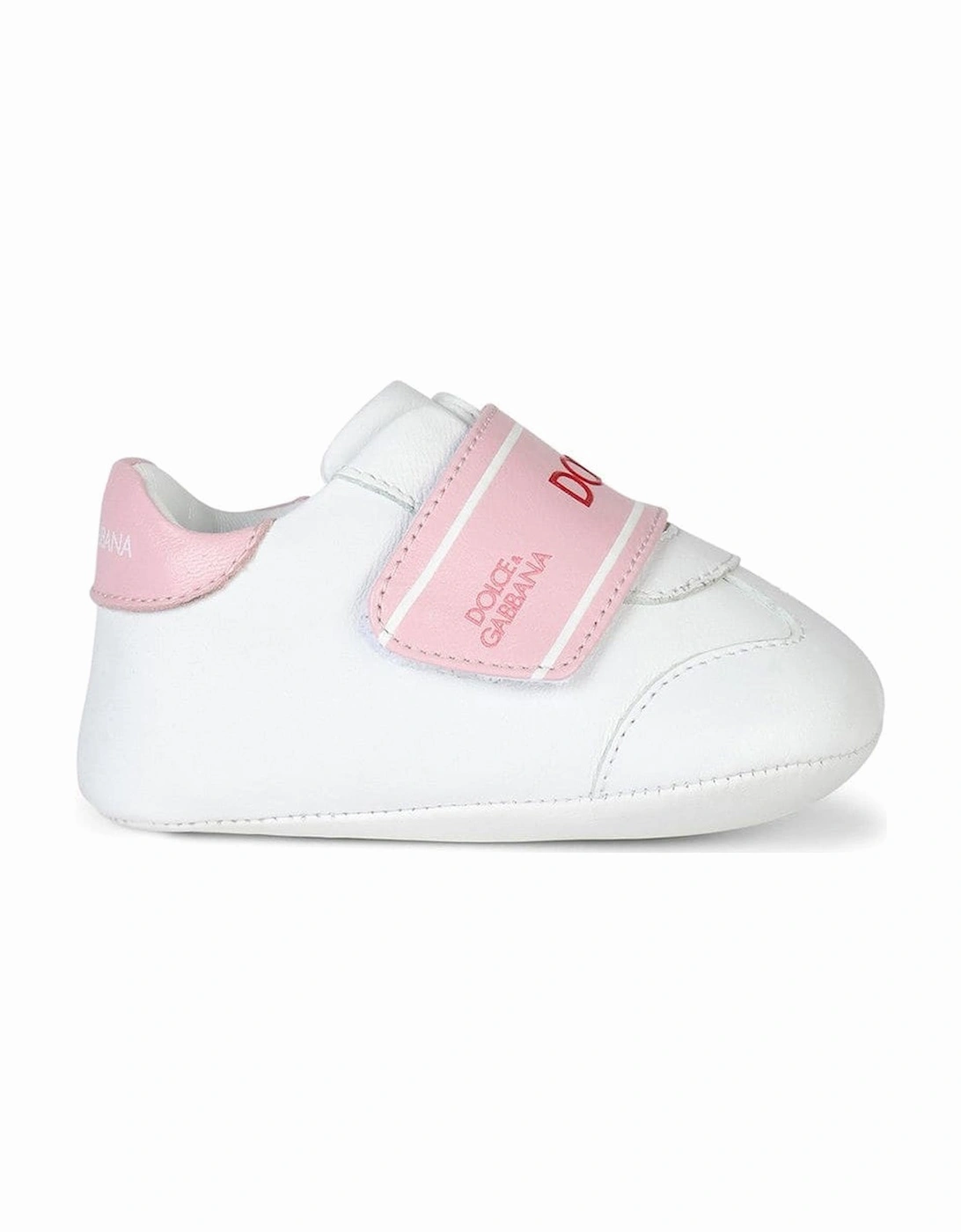 Baby Girls Strap Trainers White, 2 of 1