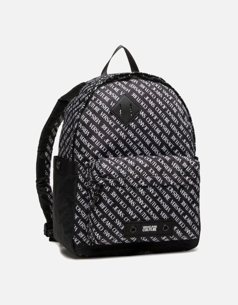 Jeans Couture All Over Logo Black Backpack