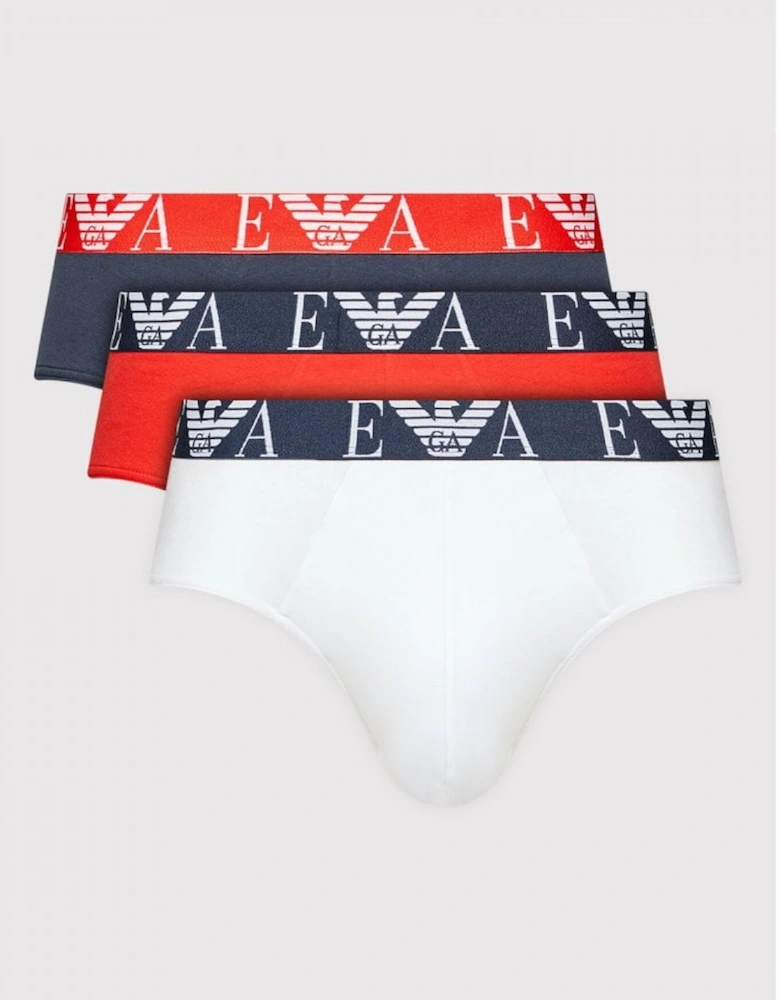 Cotton Red/White/Navy Boxer Brief