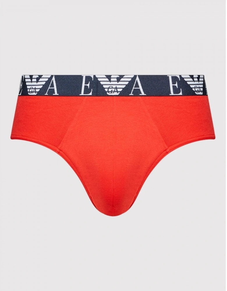 Cotton Red/White/Navy Boxer Brief