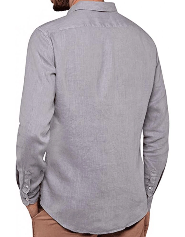 Cotton Regular Fit Grey Shirt