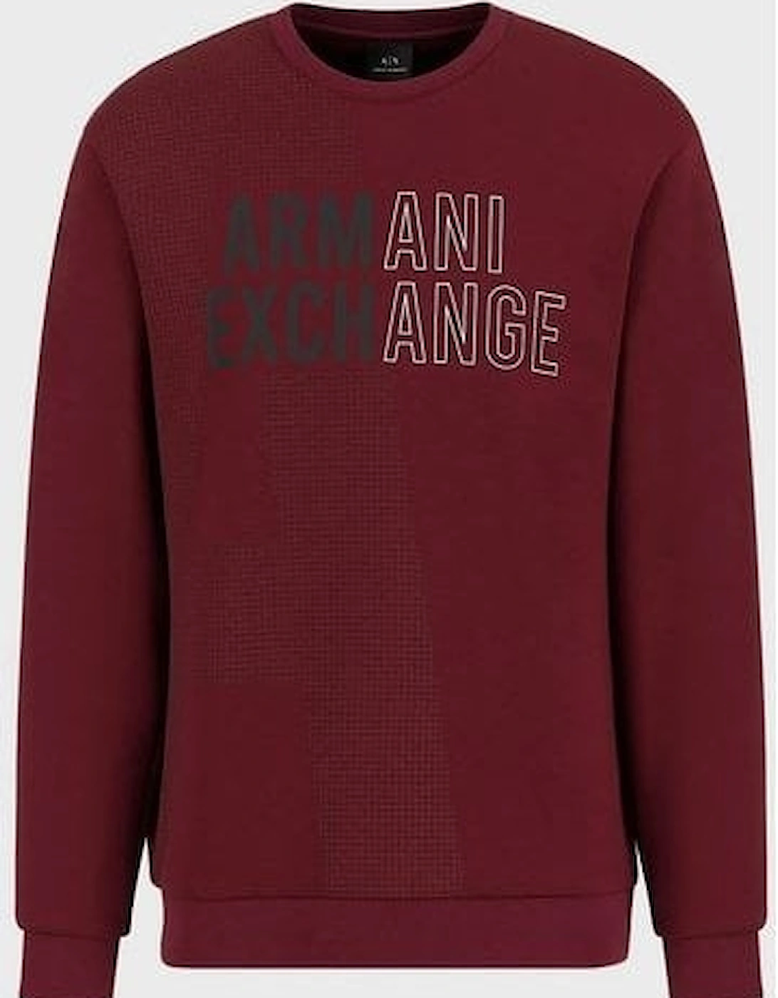 Cotton Printed Logo Burgundy Sweatshirt, 3 of 2