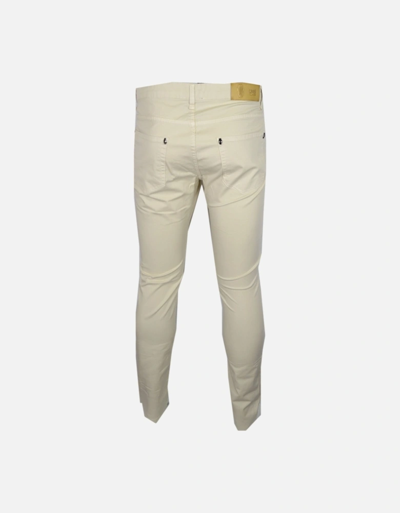 Cotton Slim Fit Beige Chino