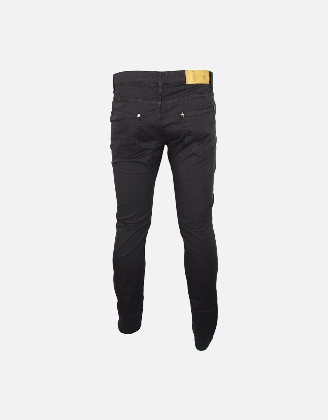 Cotton Slim Fit Black Chino