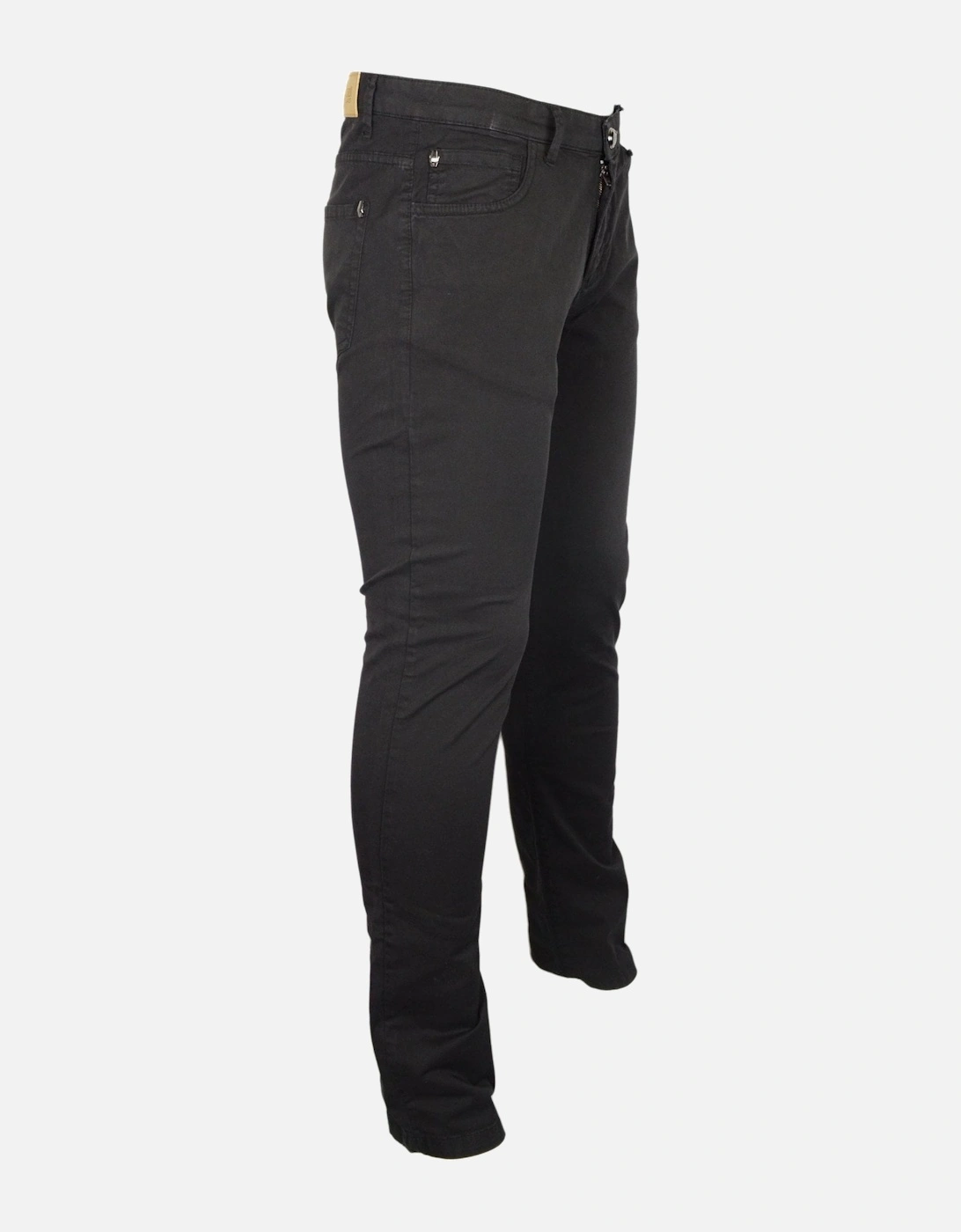 Cotton Slim Fit Black Chino