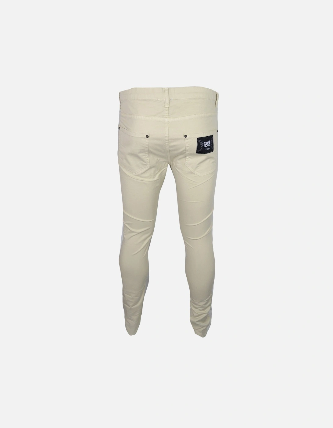 Cotton Slim Fit Beige Chino