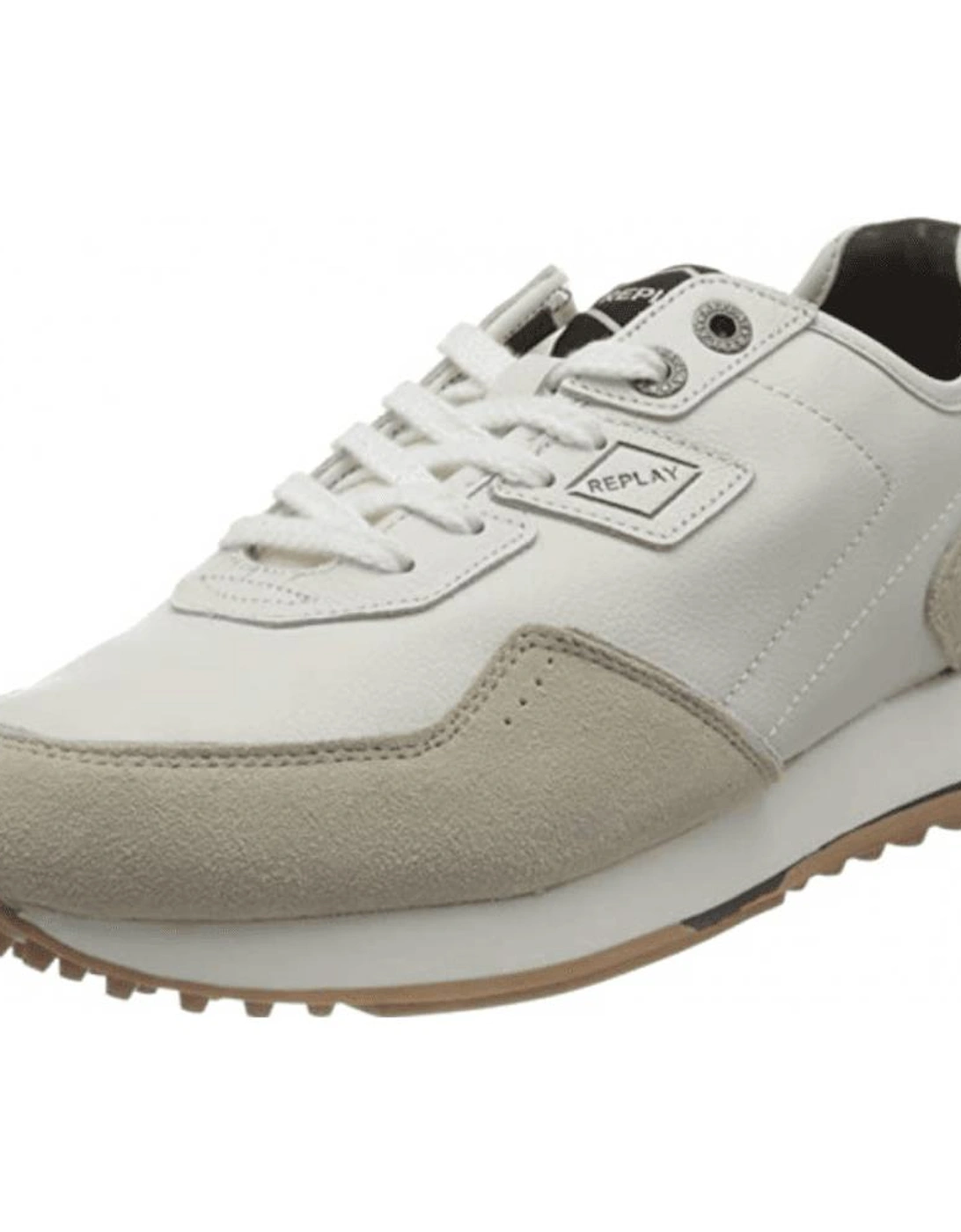 White Leather Sneaker Trainer, 4 of 3