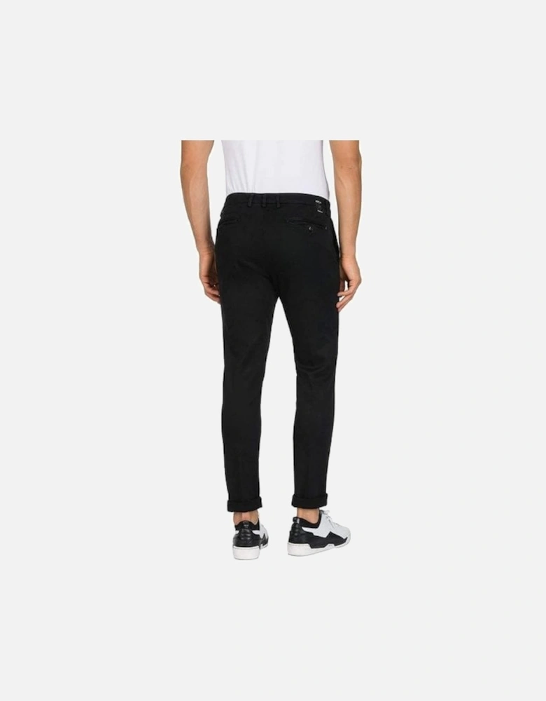 Zeumar Hyperflex Stretch Black Slim Fit Chino